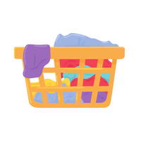 House items Vocabulary Words | Laundry basket in English