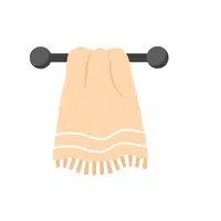 Towel rack in English