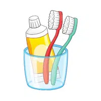 Toothbrush holder in English