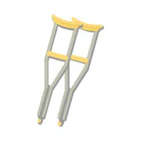 Hospital Vocabulary Words | Crutches in English