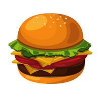 Food Vocabulary Words |Burger in English
