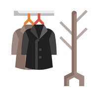 House items Vocabulary Words |Coat rack in English