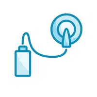 EKG electrodes in English