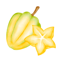Fruits Vocabulary words | Star Fruit in English