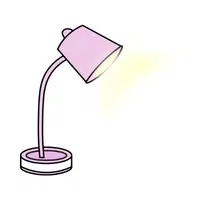 House items Vocabulary Words | Desk lamp in English