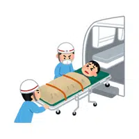  Ambulance stretcher in English