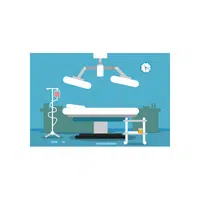 Hospital Vocabulary Words |Surgical table in English