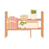 House items Vocabulary Words | Bookshelf in English