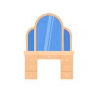 House items Vocabulary Words | Vanity mirror in English