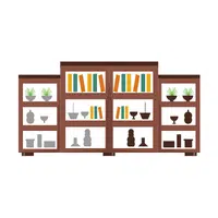  Shelving unit in English