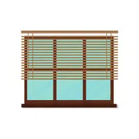 Window blinds in English