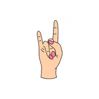 Hand Gestures meaning |Rock on sign in English