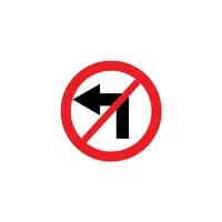 Traffic Signs Name And Their Meanings | No Turn on Red in English