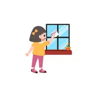 Household Chores Vocabulary words | Clean windows in English