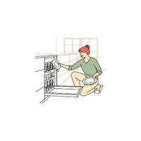 Household Chores Vocabulary words | Load dishwasher in English