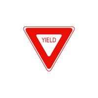 Traffic Signs Name And Their Meanings | Yield 