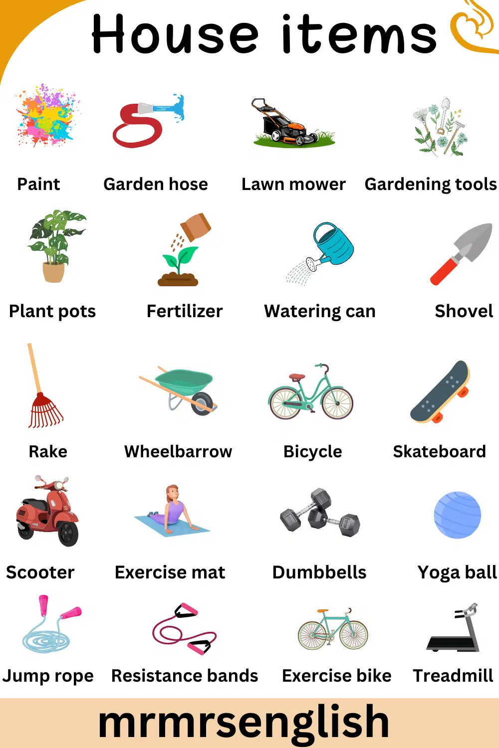 Household Devices and Appliances Names in English