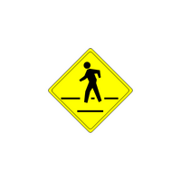 Traffic Signs Name And Their Meanings | Crosswalk in English