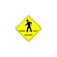 Traffic Signs Name And Their Meanings | Crosswalk in English