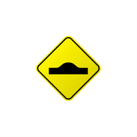 Traffic Signs Name And Their Meanings | Speed Bump in English
