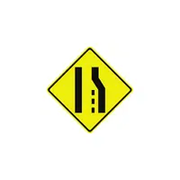 traffic Signs Name And Their Meanings Lane Ends| in English