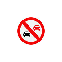 Traffic Signs Name And Their Meanings | No Overtaking in English
