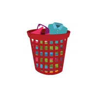 Laundry basket in English