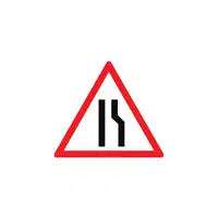 Road Narrows in English