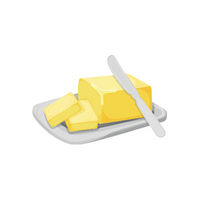 Butter dish in English 