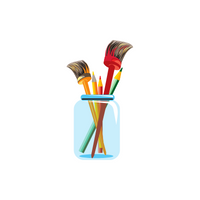 Household Devices and Appliances Names |Paintbrushes  in English