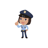 Policewoman in English