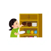Organize shelves in English