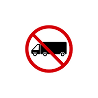 Traffic Signs Name And Their Meanings |Trucks Entering from Right in English