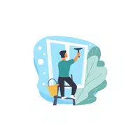 To Clean windows in English