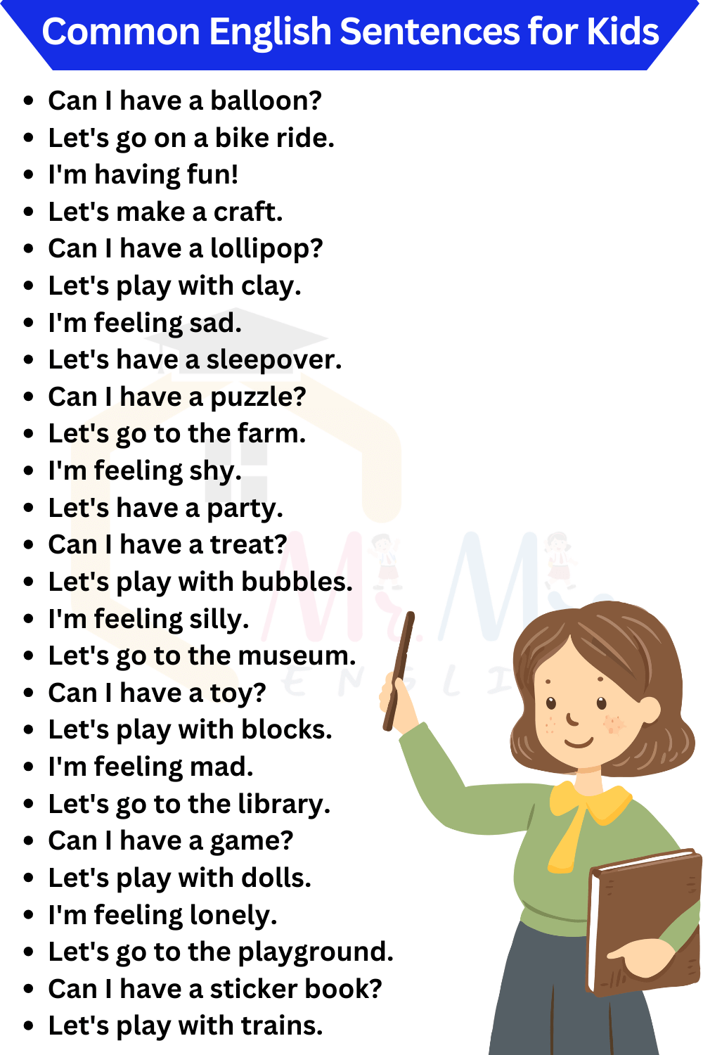 English Sentences for children