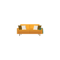 Types of furniture items |sofa in English