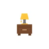 nightstand in English