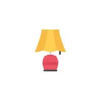 Types of furniture items |lamp in English