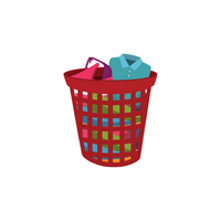 Laundry basket in English