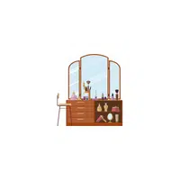 Types of furniture items |vanity in English