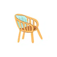 Types of Chairs with names |Cane chair in English