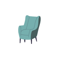 Types of Chairs with names | Wingback chair in English