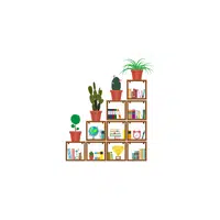 Types of furniture items |corner rack in English