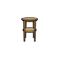 Types of furniture items |end table in English