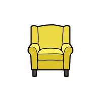 Wing chair| in English