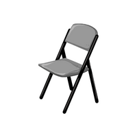 Metal chair in English