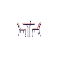 bistro table in English