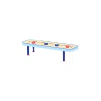 shuffleboard table in English