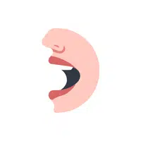 Open mouth wide in English