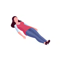 Human Body Movements Names Vocabulary | Lie down name
